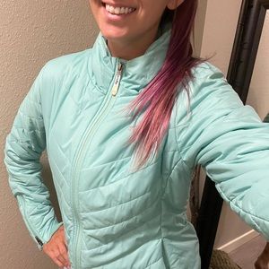 Past season color teal oakley down puffy jacket
